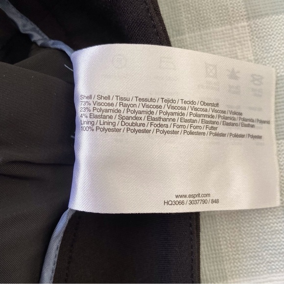 Esprit Black mini skirt soft jersey stretchy contemporary size 0 - Picture 7 of 13